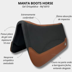 Manta Boots Horse Air Max Pad Preta REF 6810