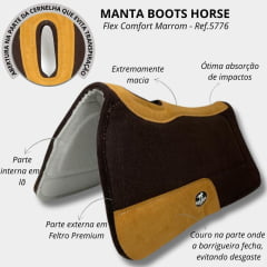 Manta Boots Horse Flex Confort Marrom