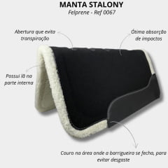 Manta Preta Em Felprene Stalony