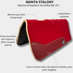 Manta Stalony Felprene Ortopédica Vermelha Ref: 021