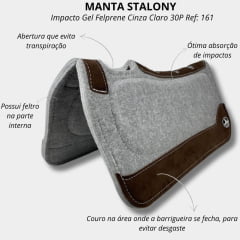 Manta Stalony Impacto Gel Felprene Cinza Claro 30P Ref: 161