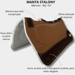 Manta Stalony Impacto Gel Felprene Marrom 30P Ref: 161